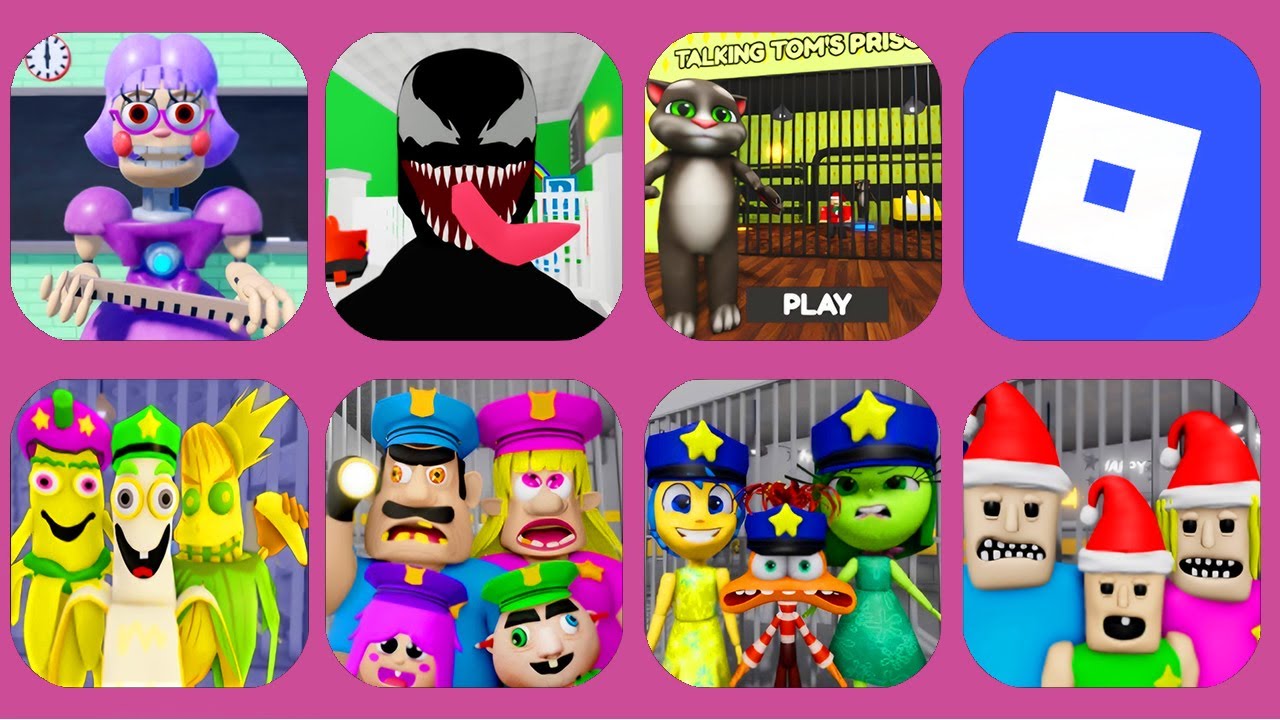 ROBLOX GAME.Escape Miss Ani-Tron's Detention.Escape the Freaky Venom Bobr.Talking Tom's Prison MODE