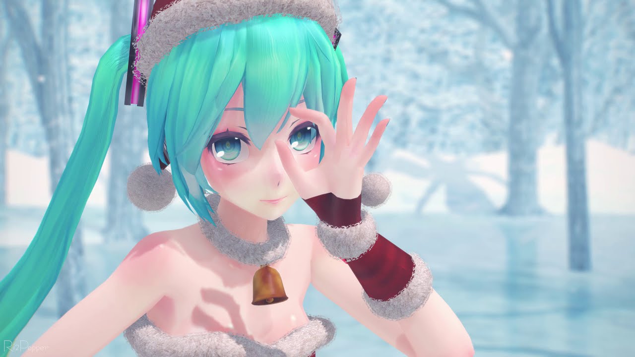 [MMD] Burenai Ai De (winter ver.) / Mitchie M [Tda Santa's Little Helper Miku]