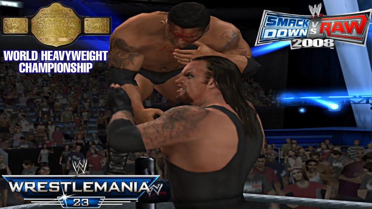 WWE Undertaker vs Batista WrestleMania 23 SVR PCSX2 | SmackDown vs Raw 2008