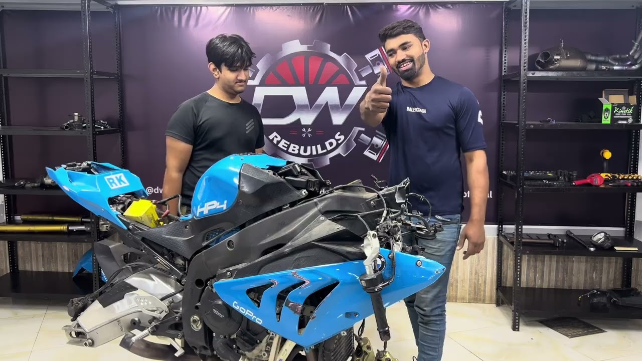 BMW S1000RR crashed rebuild (full disassembly) part1