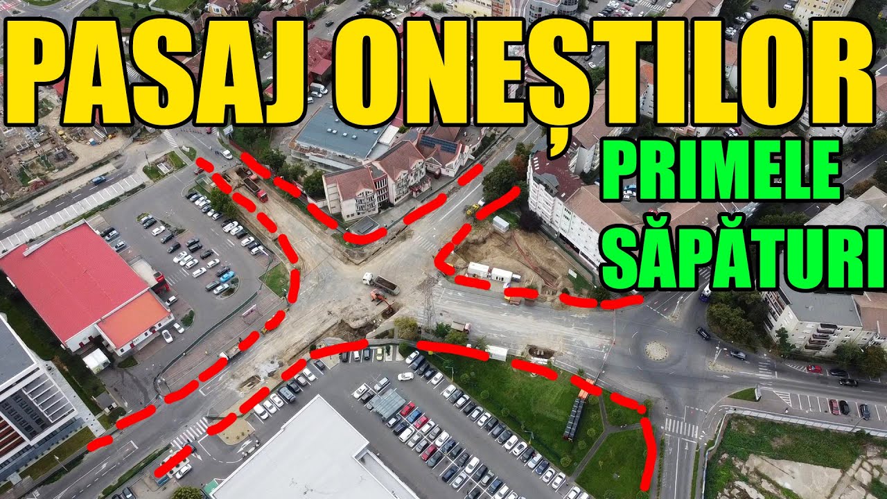 Pasaj Oneștilor/Tudor Vladimirescu-Oradea-Primele săpături-24.09.2025 🚩🚧💪🚦