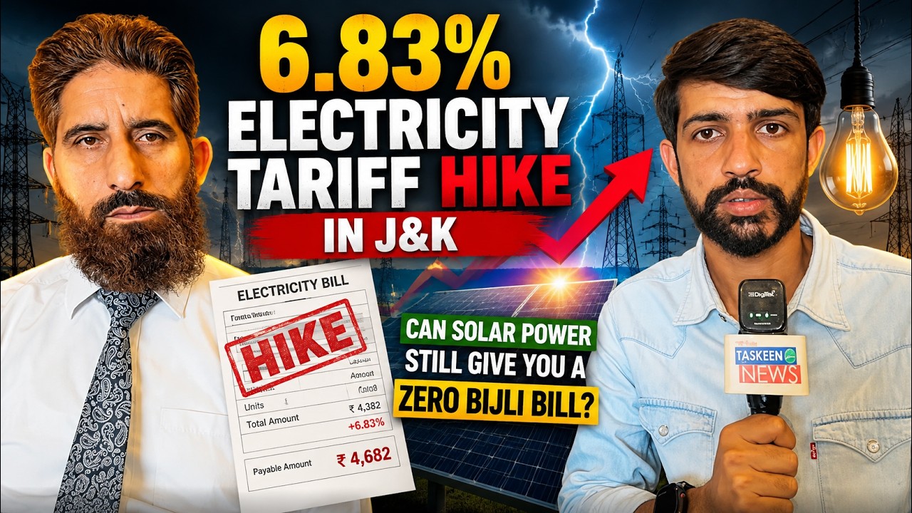 6.83% Electricity Tariff Hike in J&K Can Solar Power Still Give You a Zero Bijli Bill