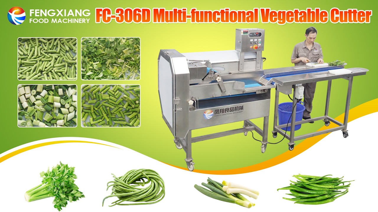 FC 306D Automatic Vegetable Cutting Machine for Beans, Celery, Green Onion and Chili