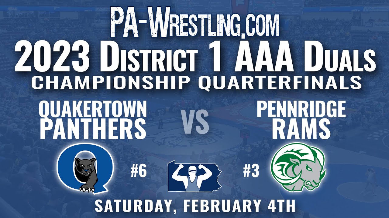 2023-02-04 Pennridge vs Quakertown (District 1 AAA Duals quarterfinal)