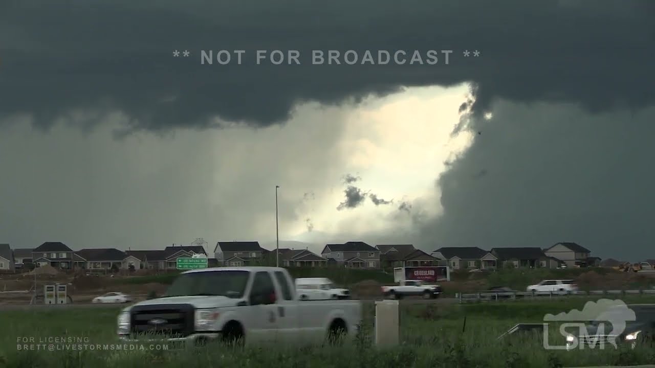 06-22-2023 Highlands Ranch, CO - Tornado and Hail Covering Highway