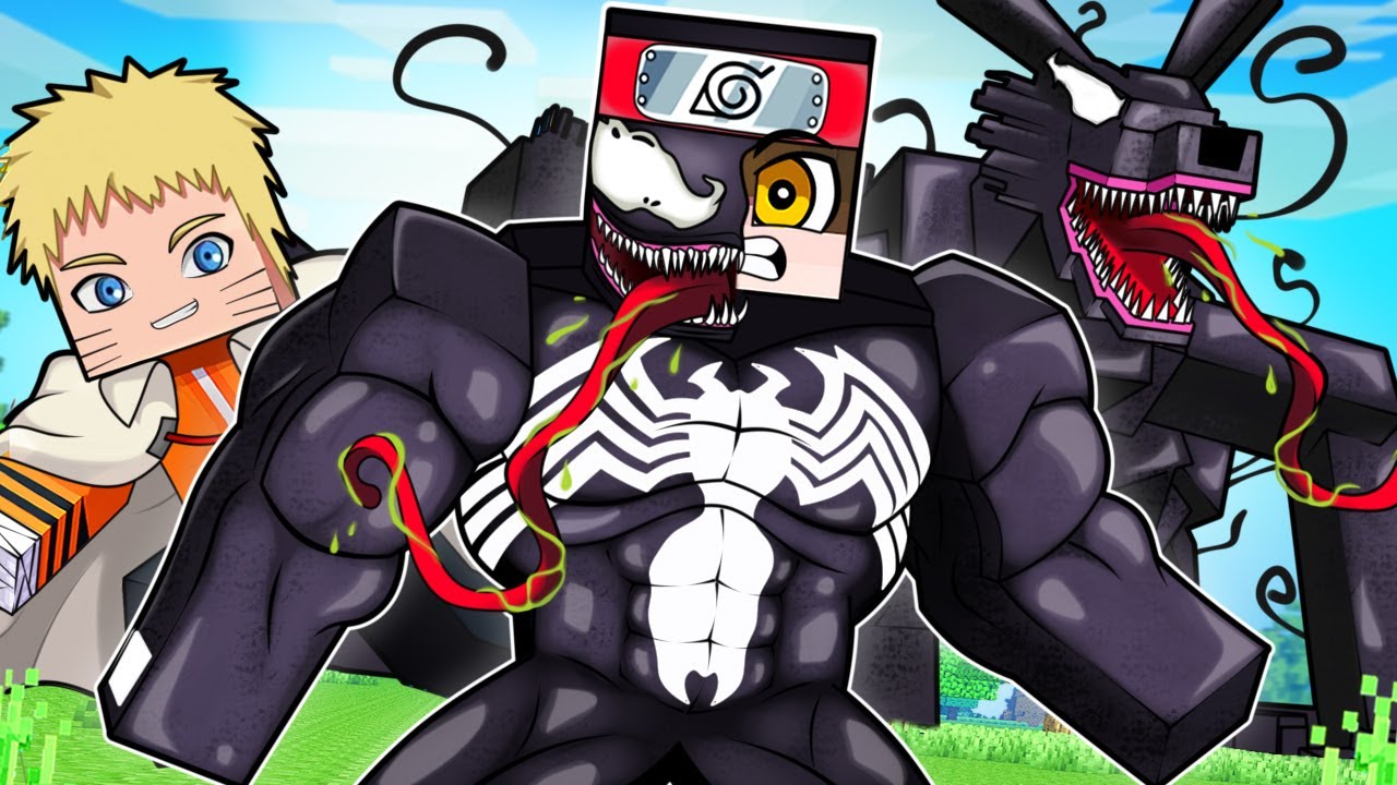 VENOM no MUNDO de NARUTO Minecraft !