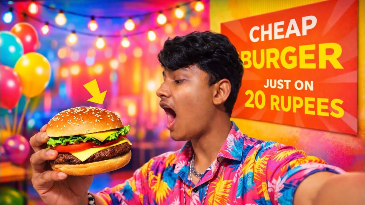 Cheap Food Part 7 | Sirf ₹25 Ka Burger 😱 | Taste vs Price 🍔