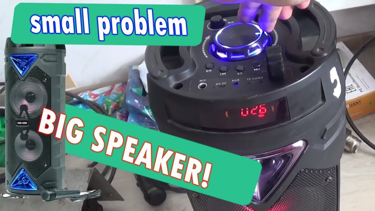 The BIG bluetooth speaker is not charging. ZQS-6203 repair