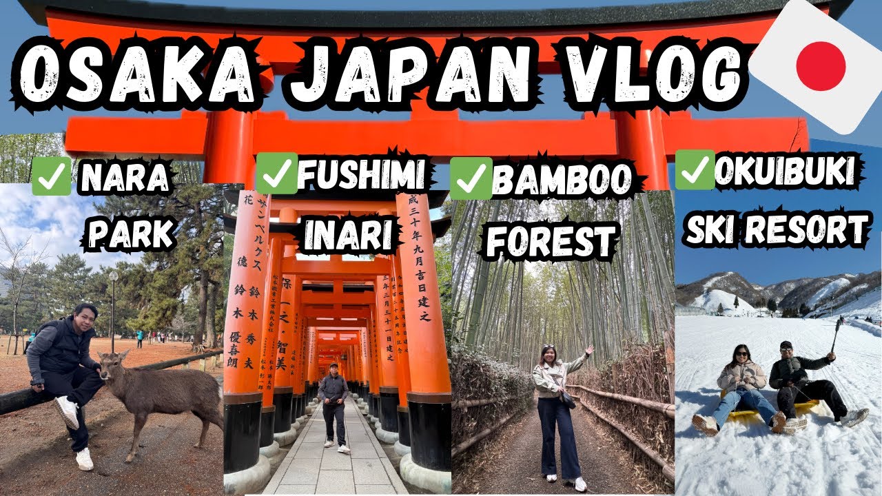 Osaka Japan Vlog ep.3 | 20,000 steps for day 2 and sledding sa Ski Resort