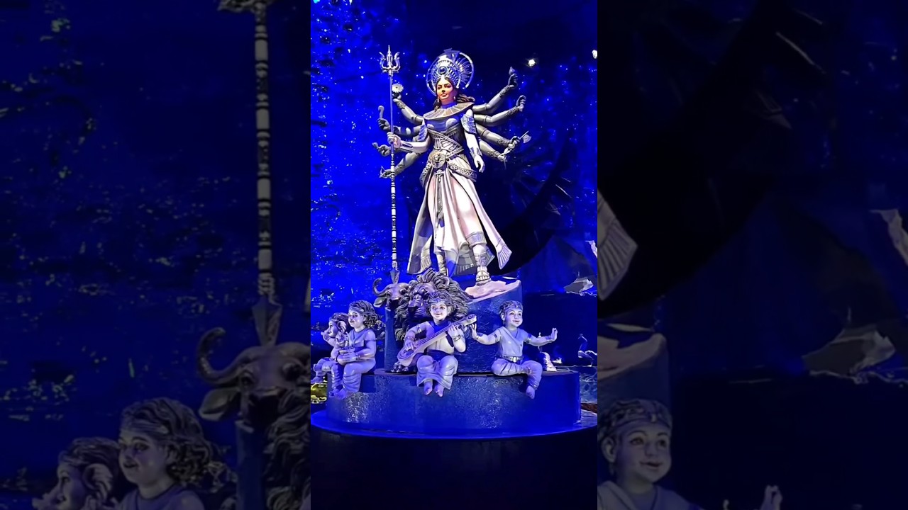 Most futuristic pandal of kolkata || #shortsfeed #shorts #durgapuja #pandal #kolkata