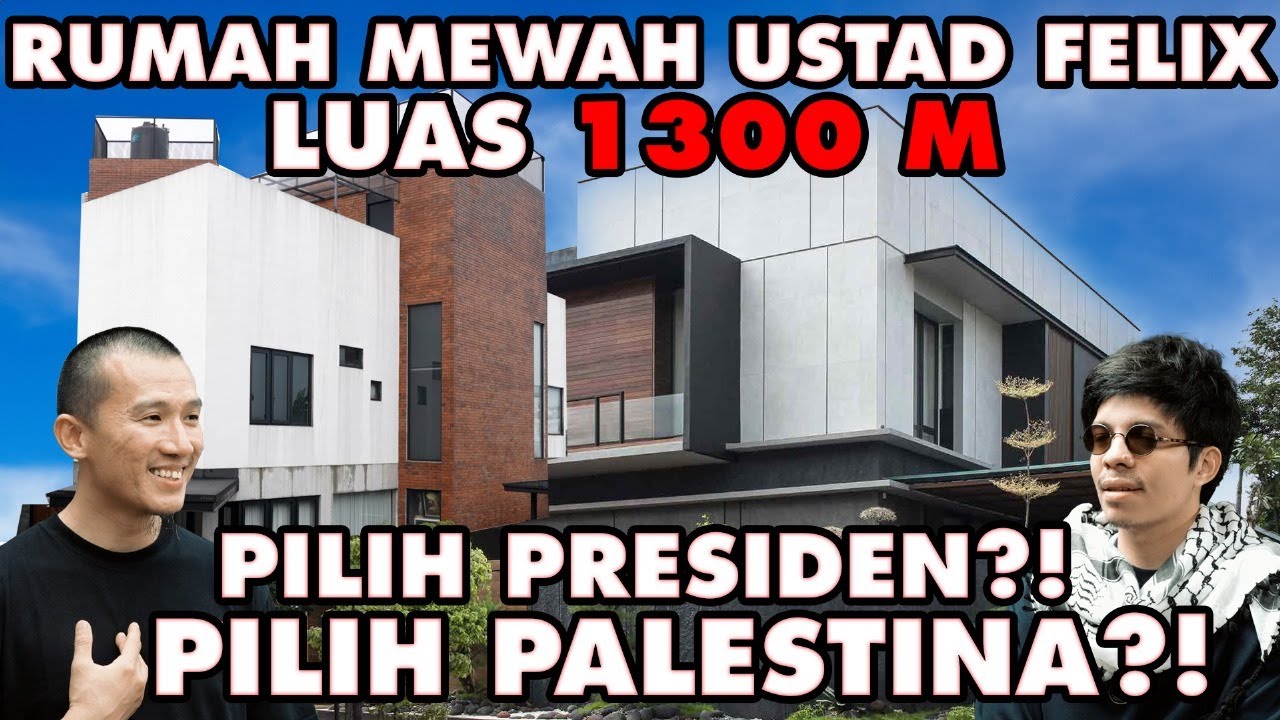 RUMAH MEWAH Ustad Felix ! ADA LAPANGAN BASKET LUAS BANGET #grebekrumah