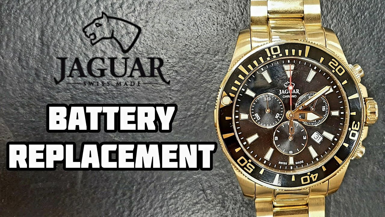Jaguar Chronograph Watch Battery Replacement Tutorial | Watch Repair Channel | SolimBD