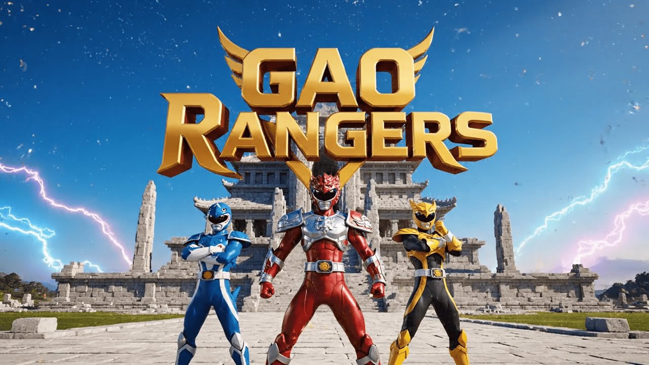 Gao Rangers vs Org General – Epic Temple Battle 3D Animation