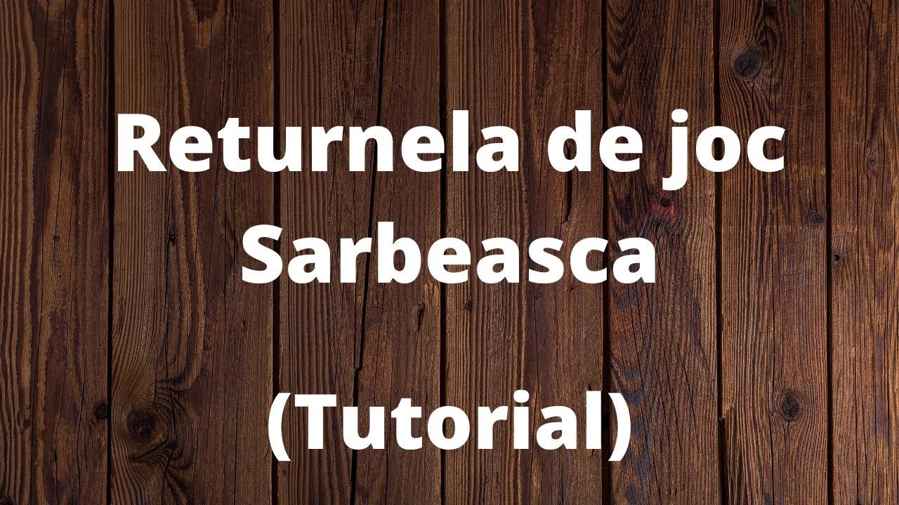 Benny Sarbu - Returnela de joc sarbeasca tutorial