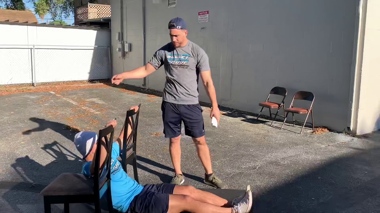 Chair Rows - home workouts (Bulletproof Athletics)