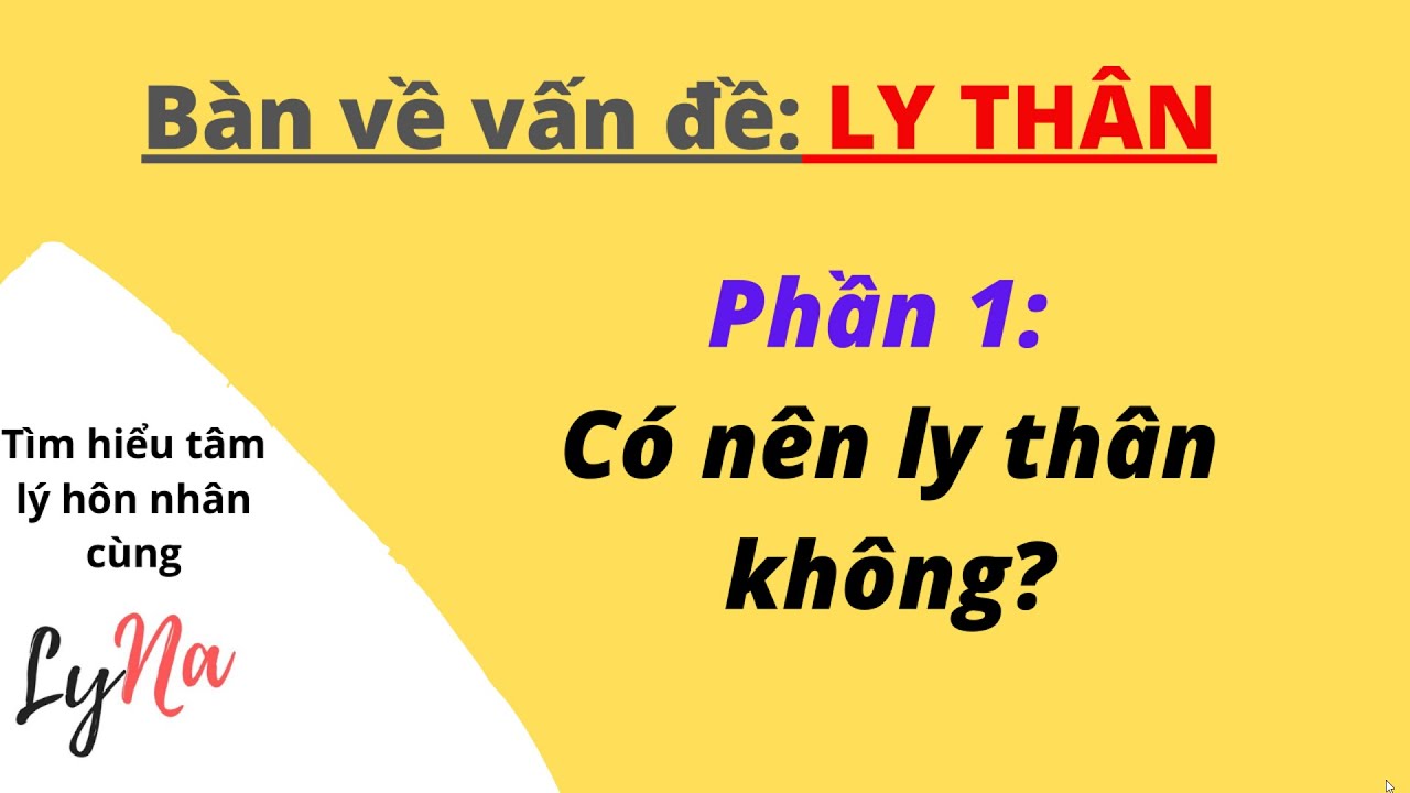 Vợ Chồng Mâu Thuẫn: Có Nên Ly Thân Không?