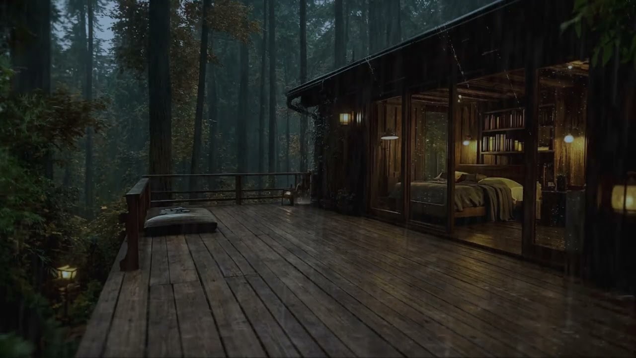 Natural Rain Sounds at Night | Calm Sleep Ambience for Studying, Relaxation, and Focus
