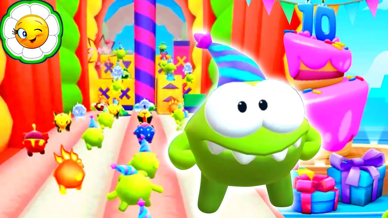 Om Nom: Run #6  Обновление Юбилей Ам Няма и 100 бегунов в Мега Гонке!