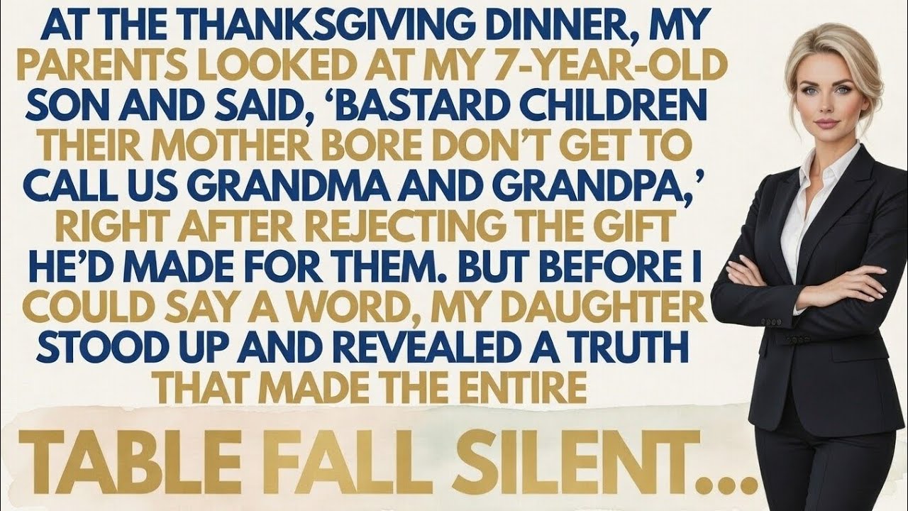 At Thanksgiving, my parents called my 7-year-old a bastard. Then my daughter spoke and froze us all.