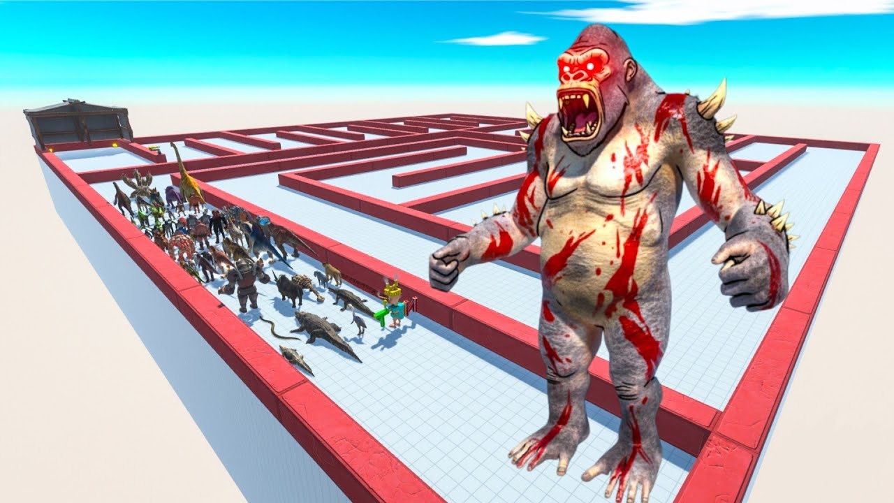 💀🗿 ALIEN GORO GIANT ESCAPE 😱🔥 BLOODBATH! | Last Survivor Challenge | Animal Revolt Battle Simulator