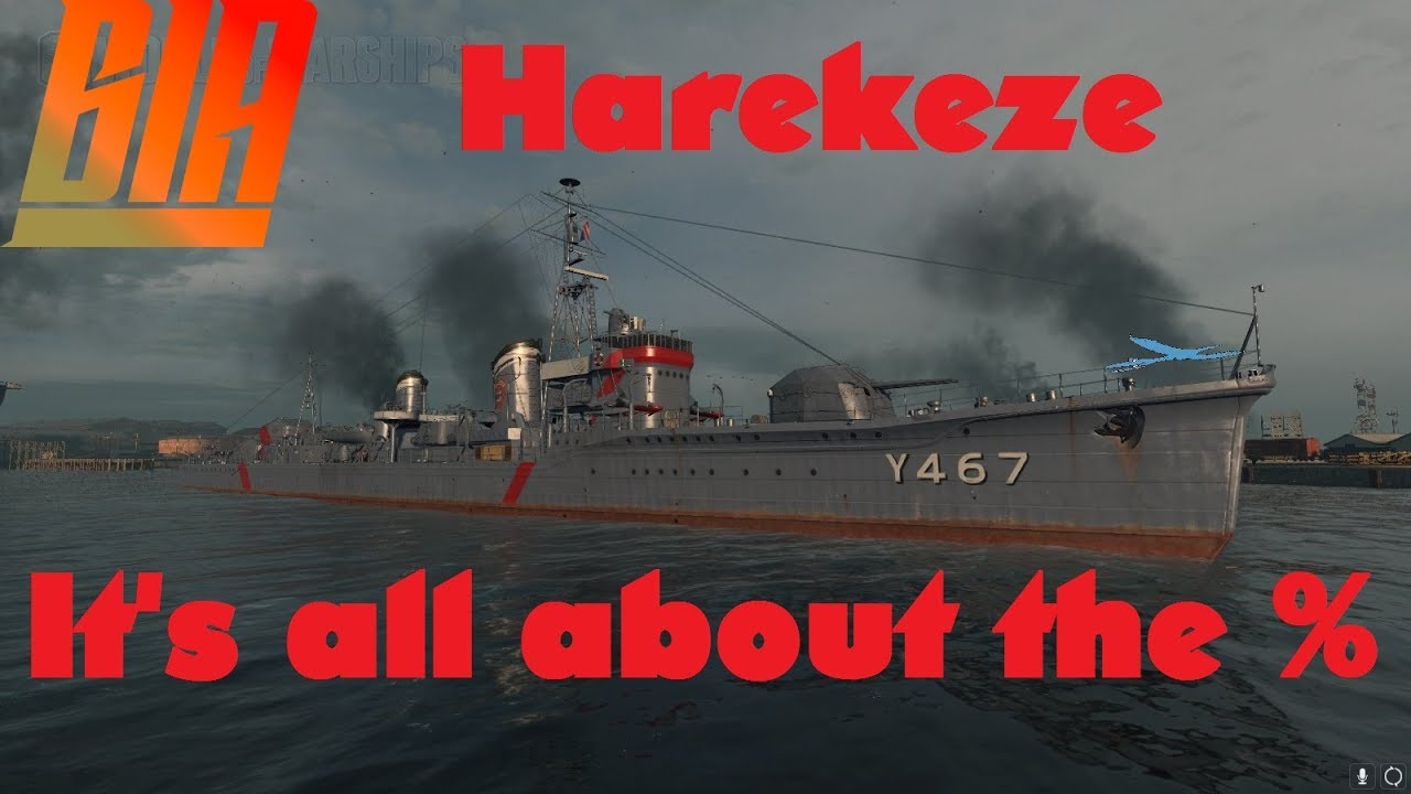 World of Warships- Harekaze It is all about the %