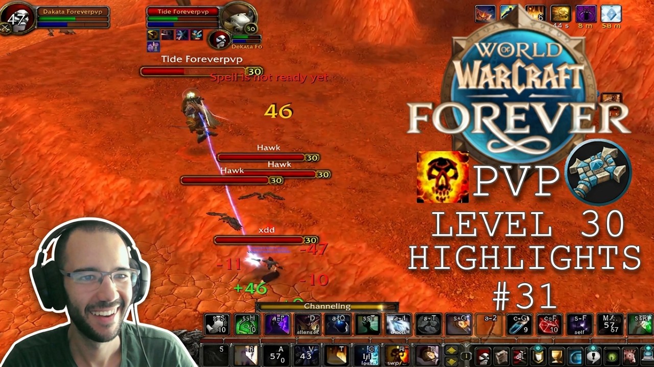 WoW Forever Beta #31 PvP-геймплей за жреца Тьмы 30-го уровня