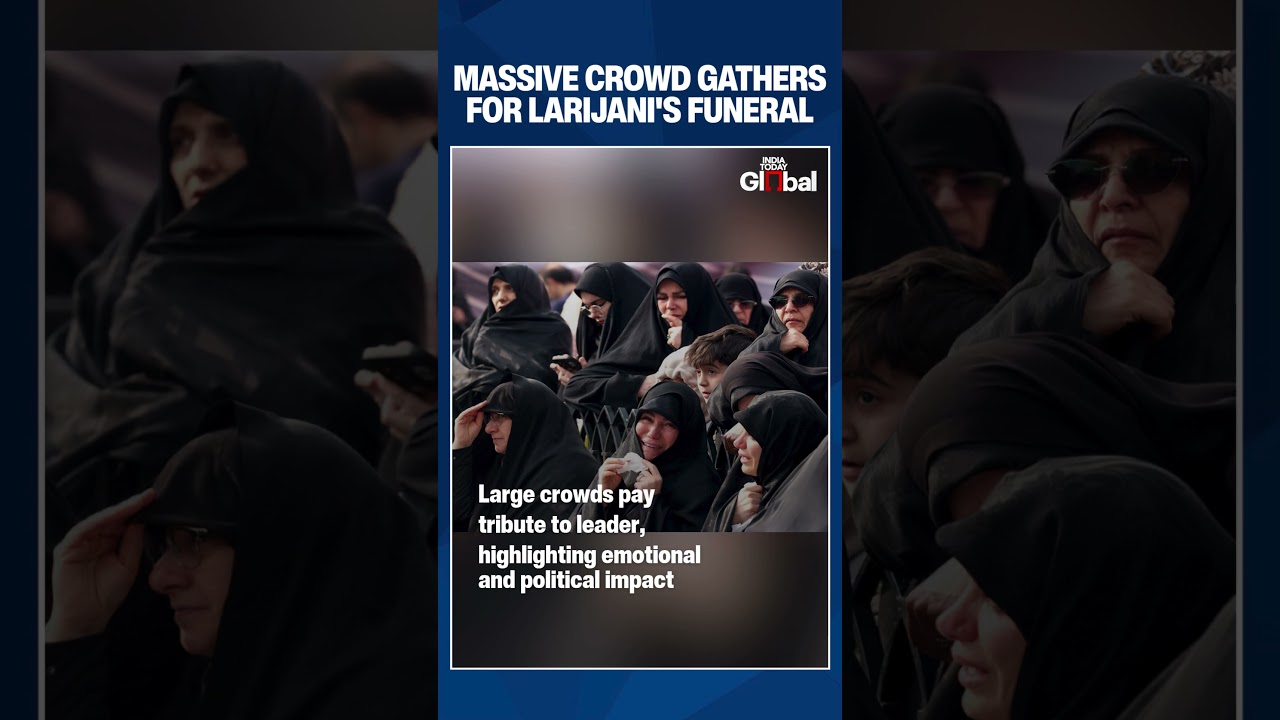 Massive Crowds Mourn Ali Larijani in Tehran After Israeli Strike Sparks Political Shock