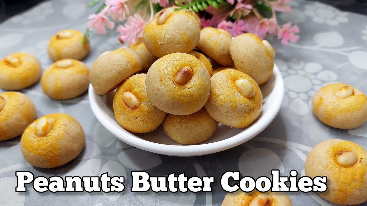 Deepavali Cookies: Eggless Peanuts Butter Cookies thats melts in your mouth | Biskut Mentega Kacang
