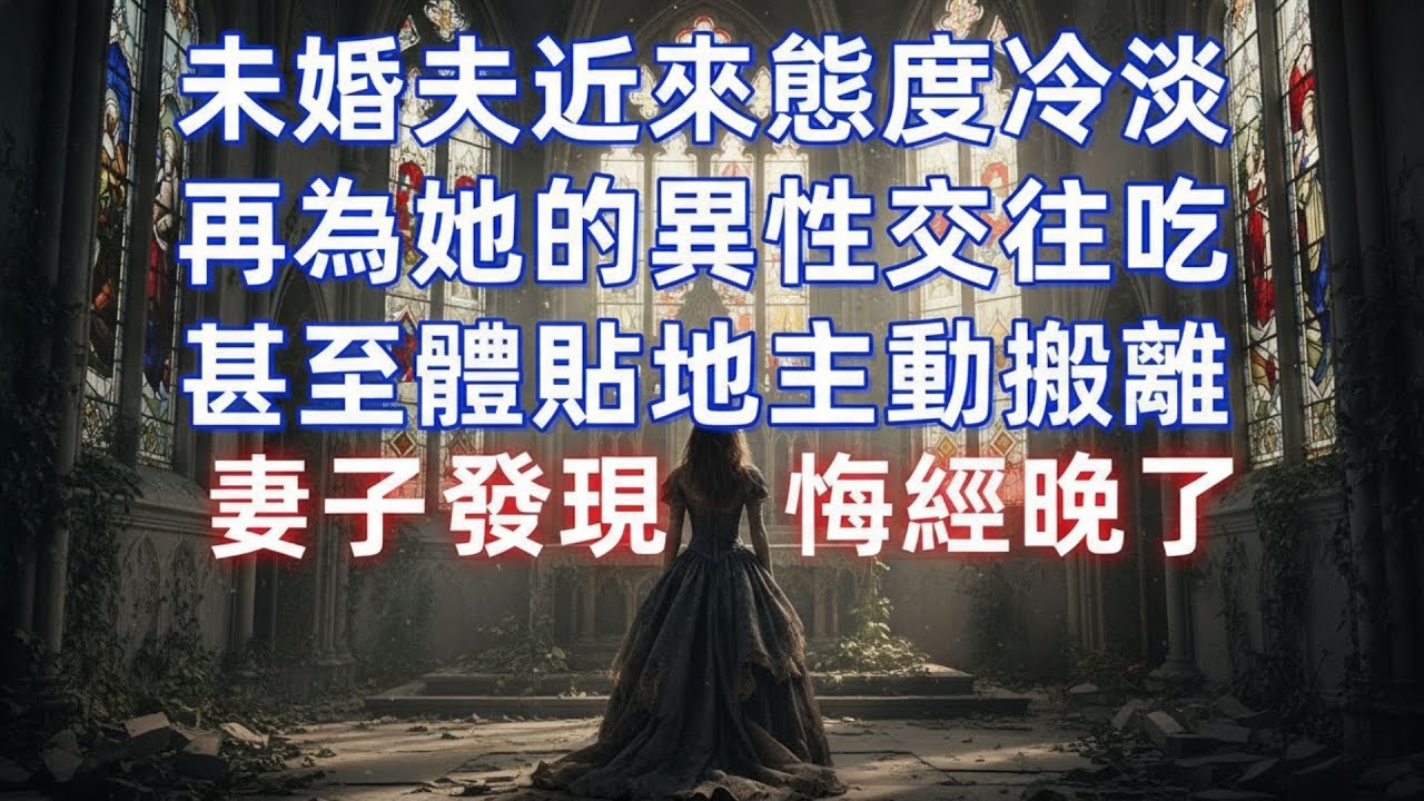 未婚夫近來態度冷淡，不再為她的異性交往吃醋，甚至體貼地主動搬離。直到婚禮當天他公然逃婚，妻子才發現後悔已經晚了 #夜讀人生 #完结文 #情感故事 #老年生活 #情感 #爽文 #爲人處世 #婚姻