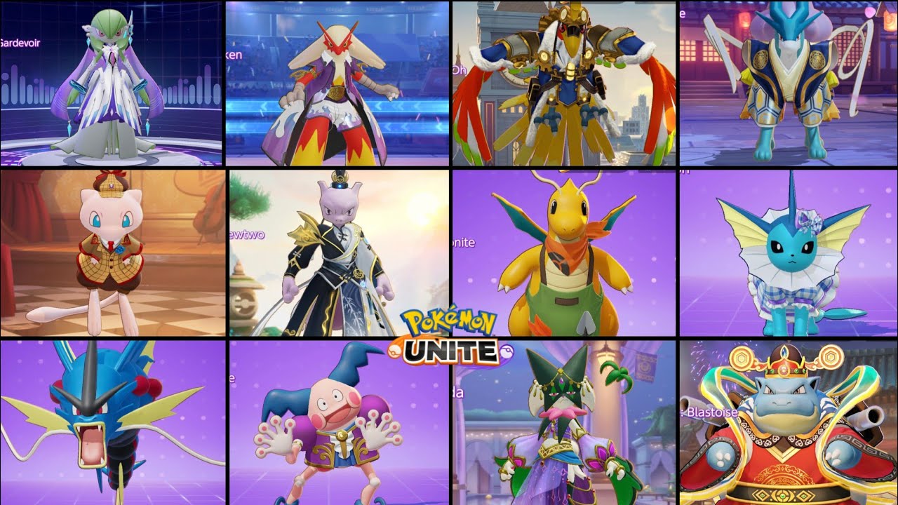 All Pokemon and Skins in Pokemon Unite 2025 Part 3