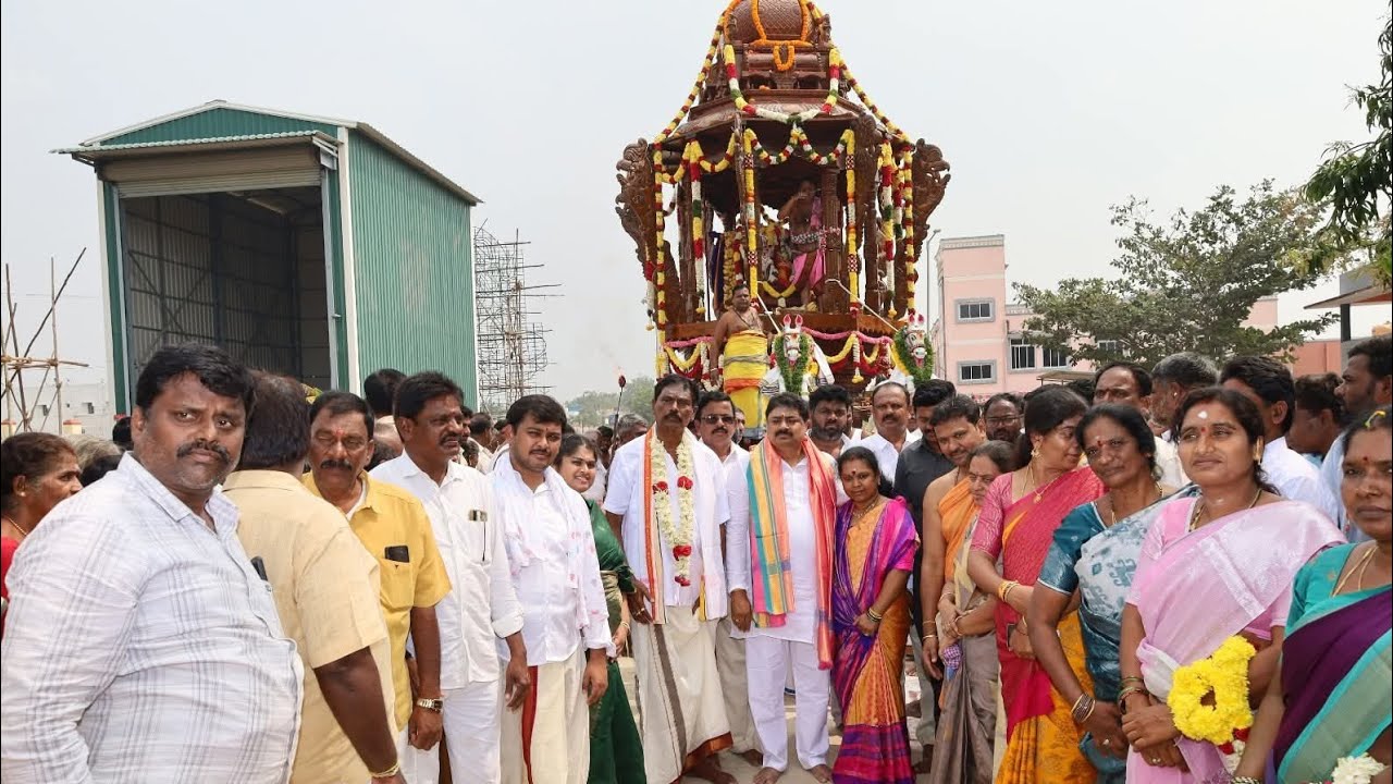 சுருட்டபள்ளி பள்ளிகொண்டேஸ்வரர் சுவாமி தேவஸ்தானம் புதிய தேர் வெள்ளோட்டம் #sivan #u7news