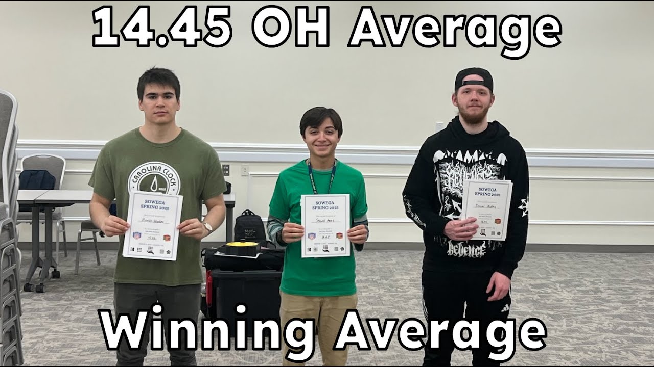 14.45 Winning 3x3 One-Handed Average With Roux [Sowega Spring 2025]