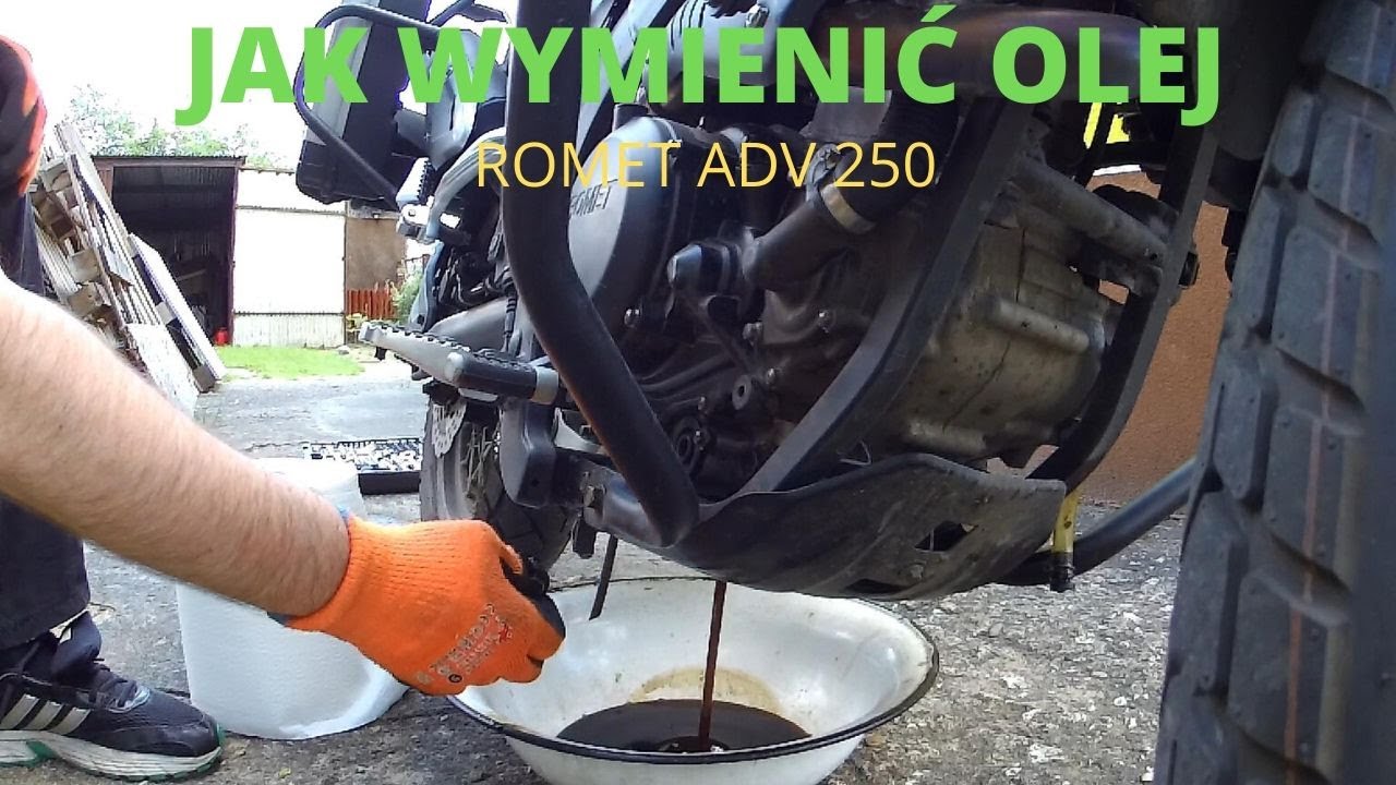 Jak wymienić olej w motocyklu Romet ADV 250.