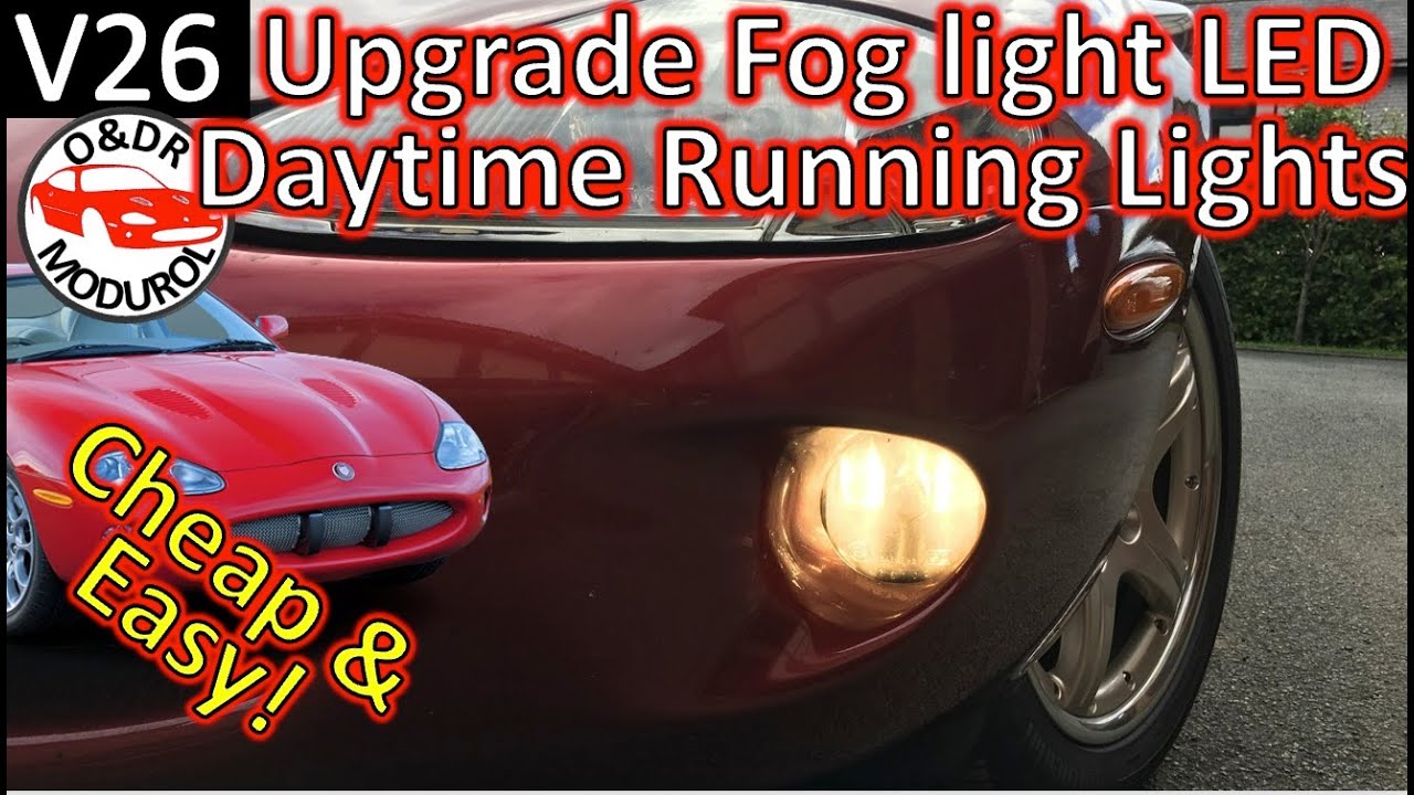 Jaguar XK8 LED Fog Light Upgrade & Daytime Running Light (DRL) Mod! (Video 26) V26 XKR (X100)