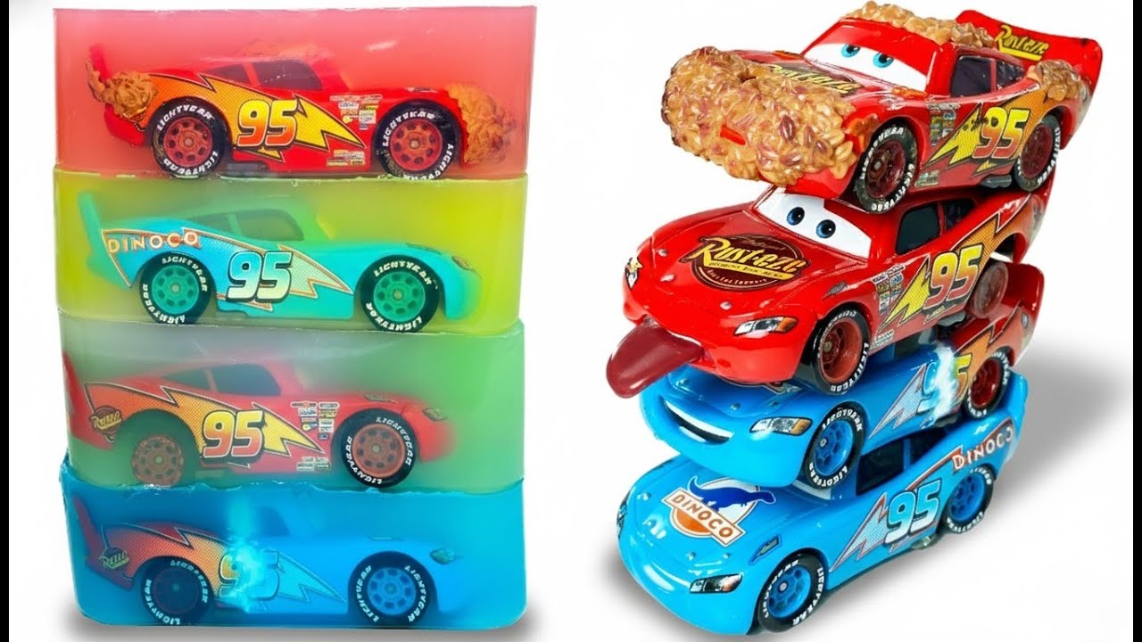 Satisfying Jelly Cutting Vol.4 : Lightning McQueen Tomica Edition