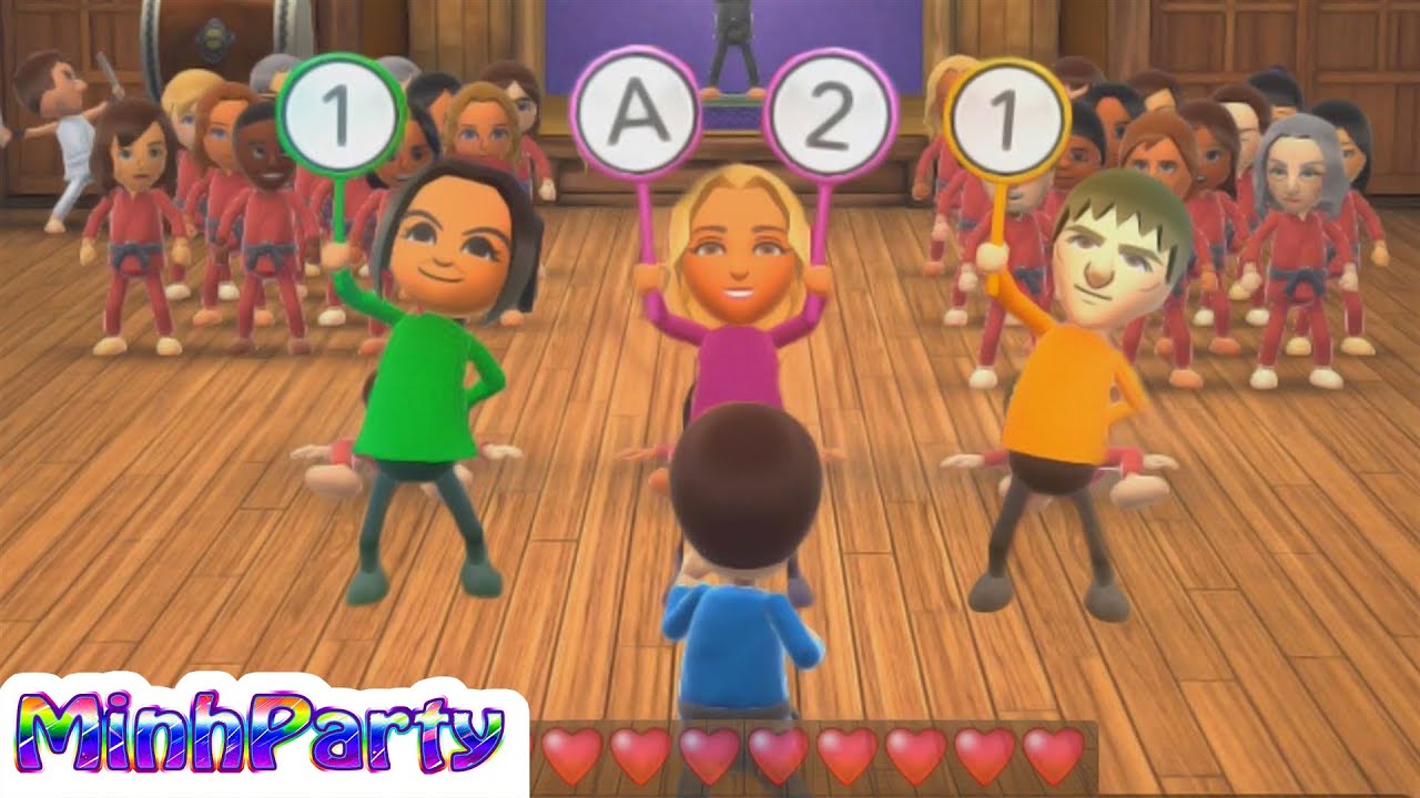Wii Party U Minigames Gameplay Dojo Domination #43 @MINH PARTY U