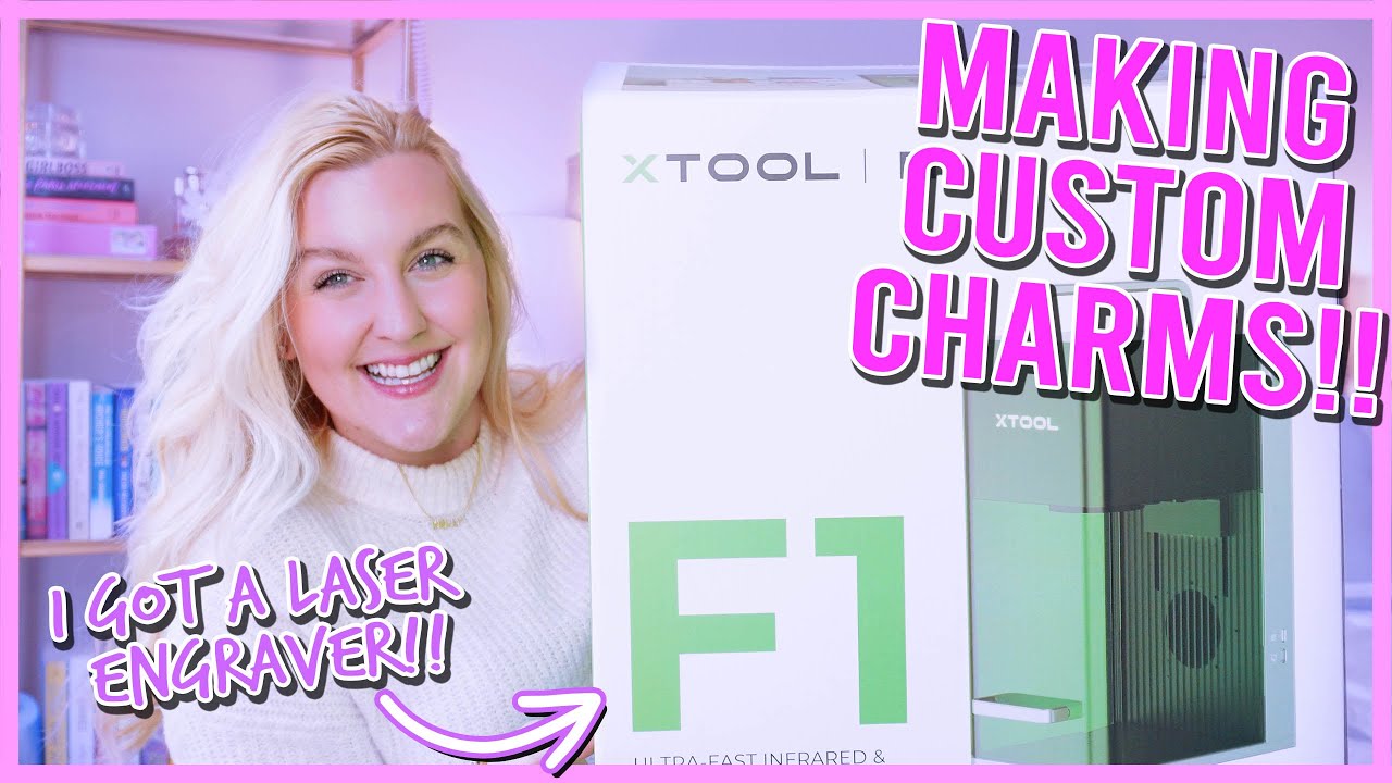 Creating Custom Jewelry Charms with XTool F1 Laser Engraver For My Small Business ⚡️💗🛍