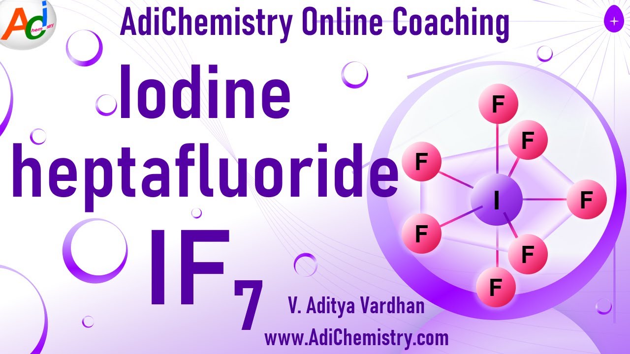 IF7 sp3d3 Hybridization pentagonal bipyramidal structure  Iodine heptafluoride IIT JEE NEET