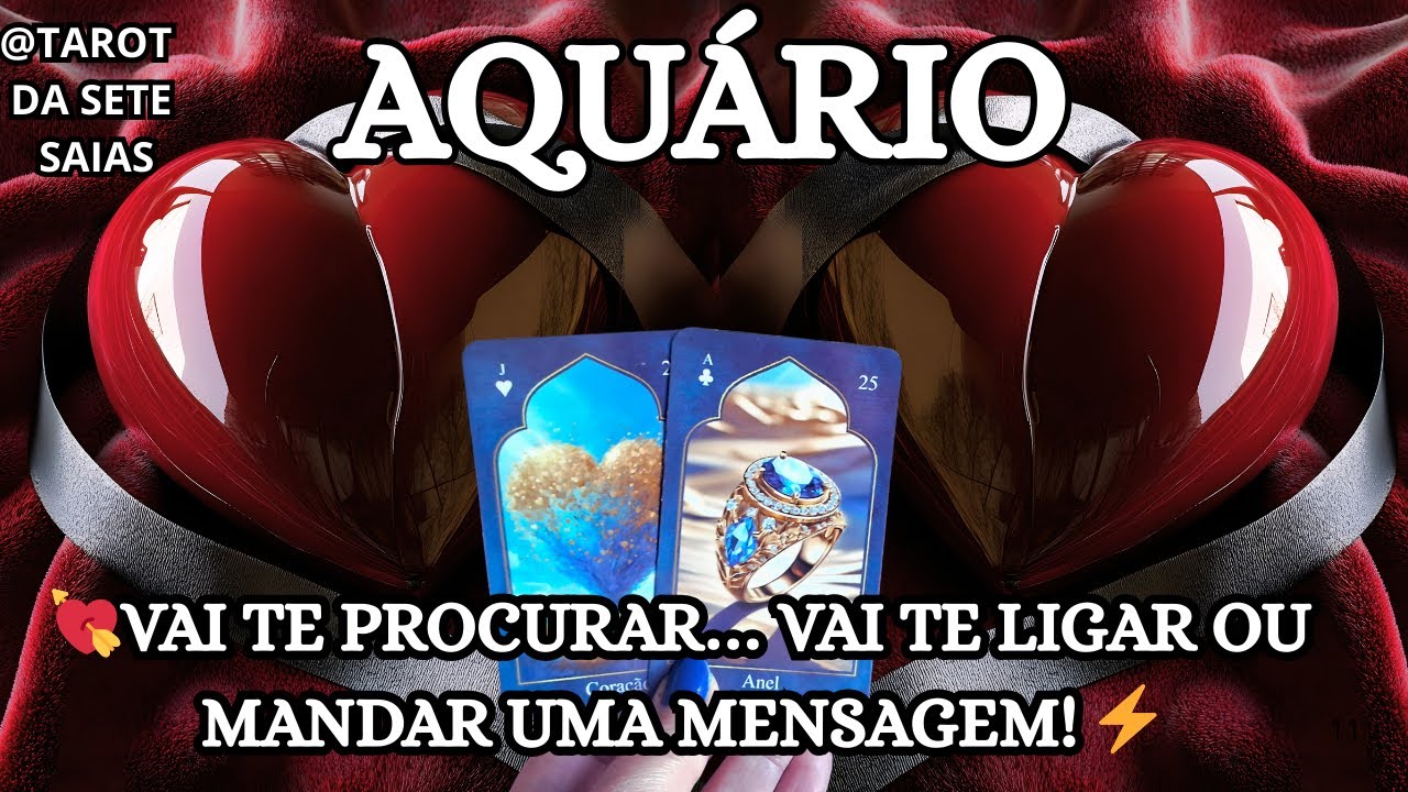 💞AQUÁRIO💕TE PROCURA…UMA CONVERSA QUE NÃO ACONTECEU, ALGO QUE NÃO TEVE CORAGEM DE DIZER.