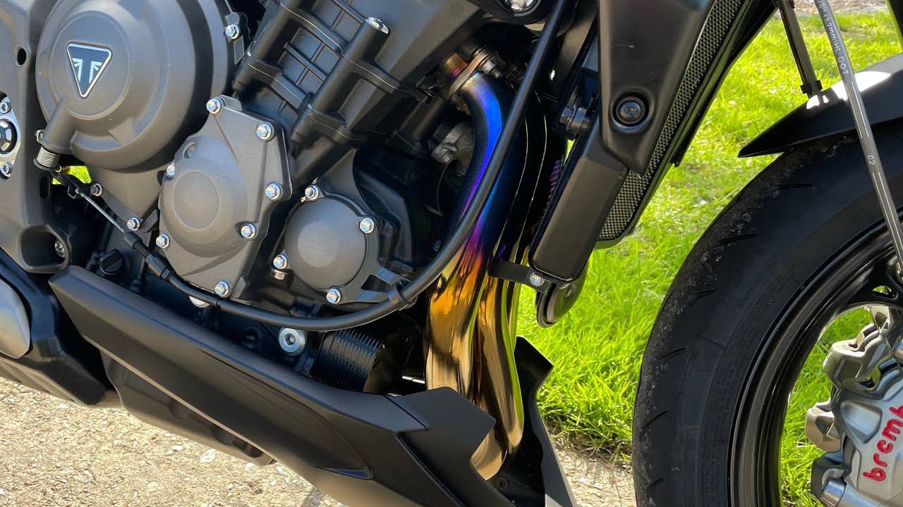 Fitting SC Project Titanium Headers On My 2020 Triumph Street Triple RS 765.