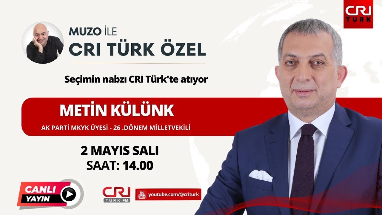Metin K&uuml;l&uuml;nk, CRI T&uuml;rk &Ouml;zel canlı yayınında | CRI T&uuml;rkᴴᴰ