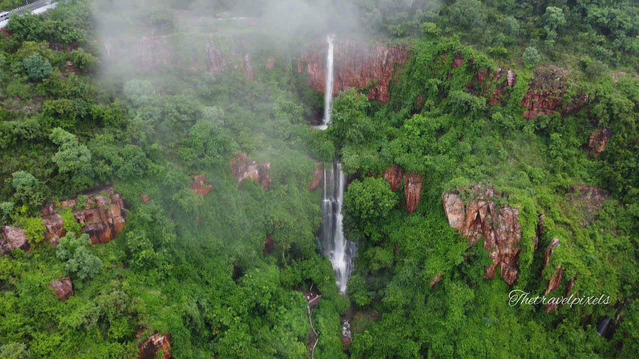 Beautiful Waterfalls in Tirupati | 4K | Drone shots | Monsoon Tirupati