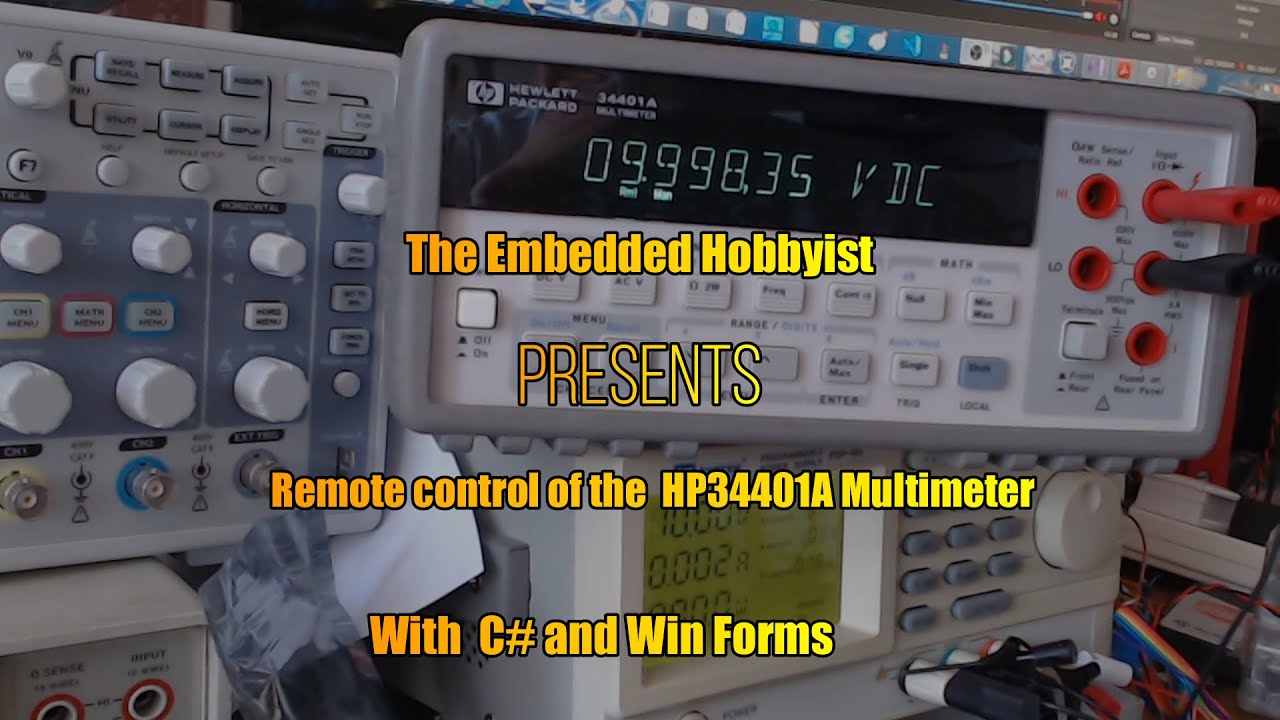 #072 HP34401A Remote Control with C# and Win Forms