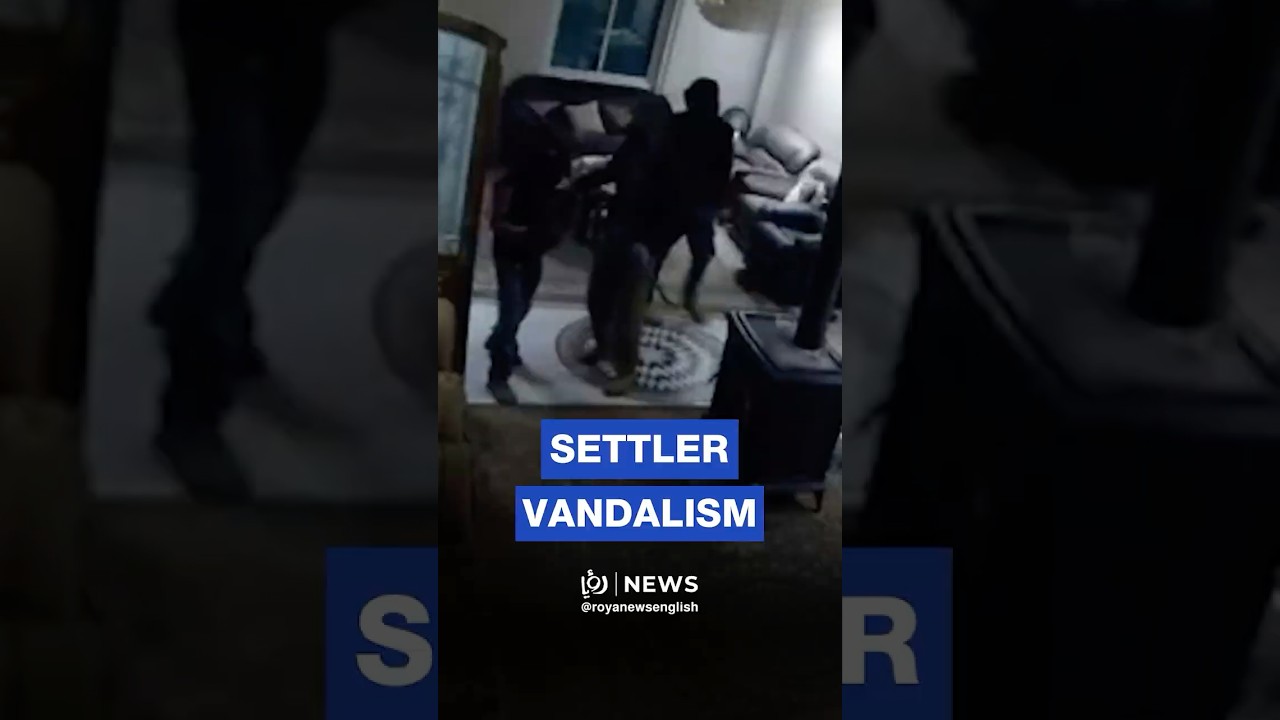 ‘Israeli’ settlers vandalize Palestinian home in West Bank town Silwad