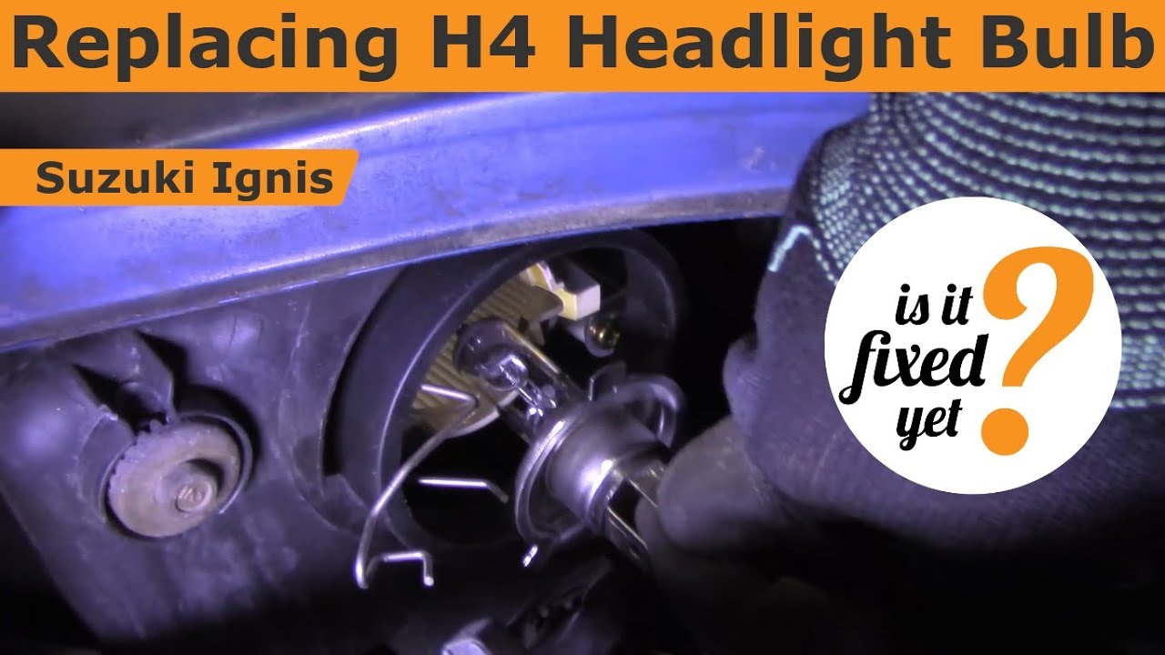 Replacing H4 Headlight Bulb - Suzuki Ignis