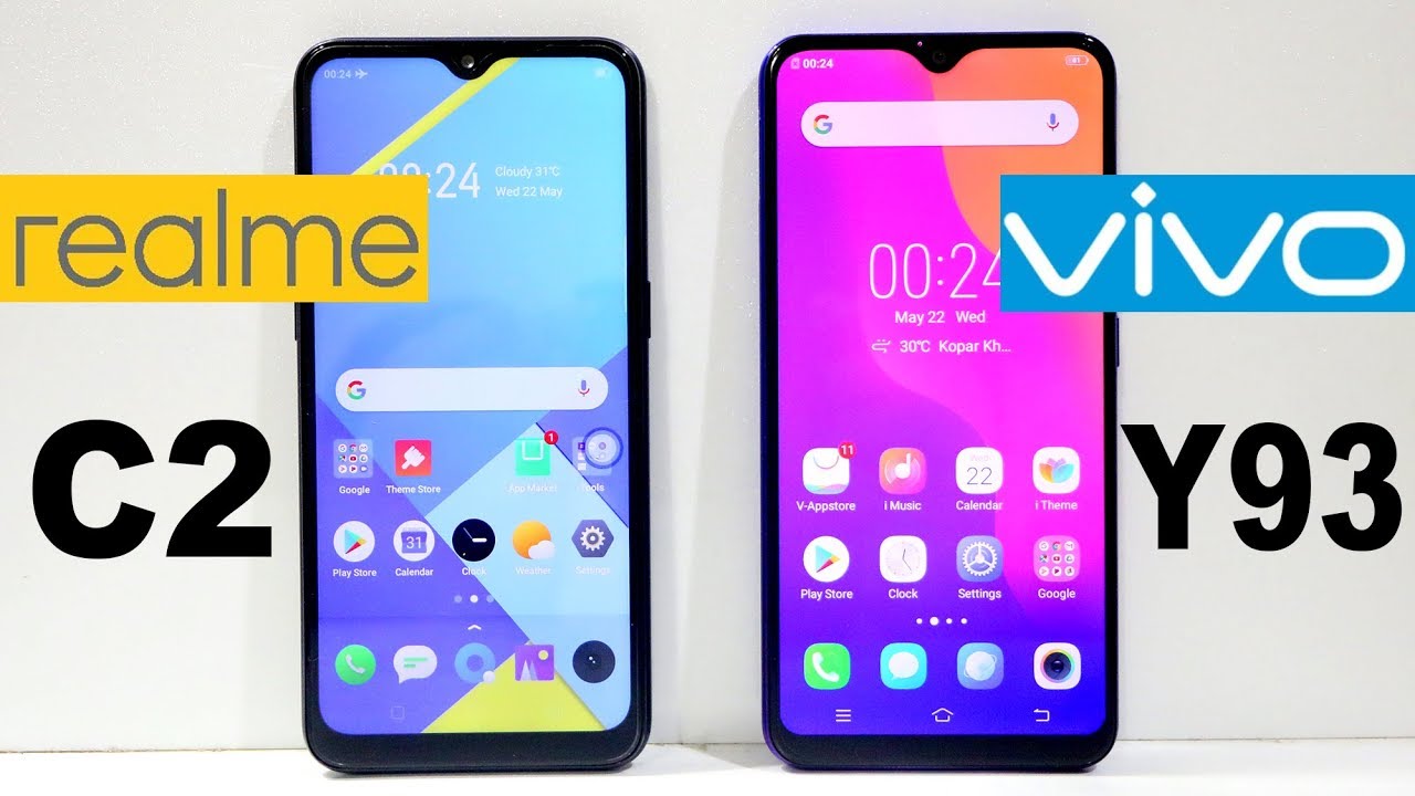 RealMe C2 Vs Vivo Y93 Speed Test