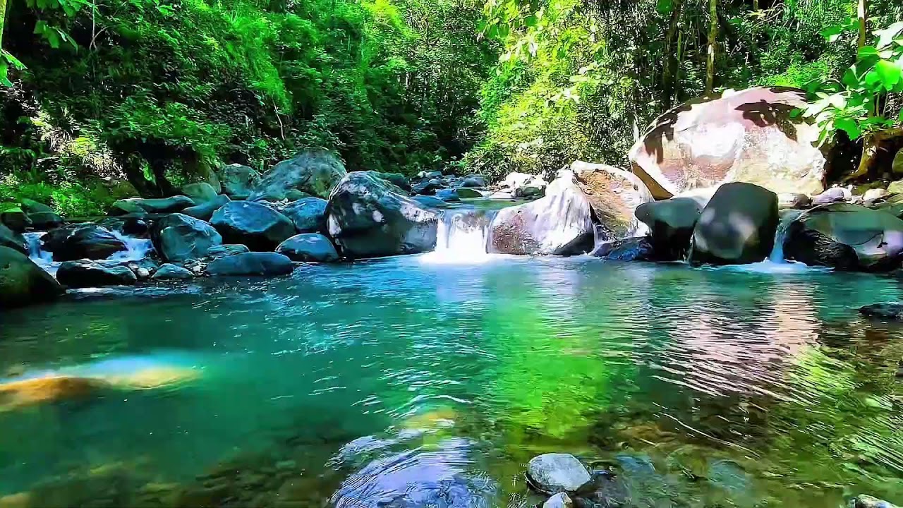 Gentle river water sounds for relaxation
