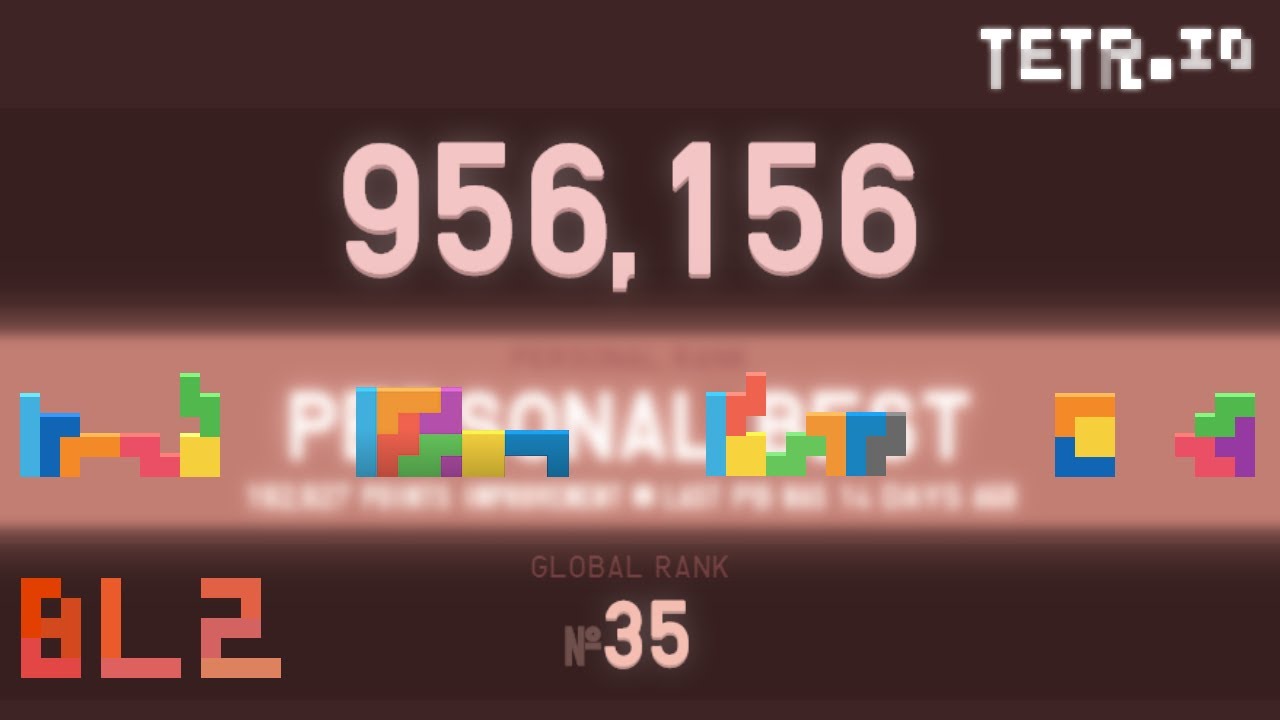 [TETR.IO] Blitz Top 100 - 956,156 (Stickspin, Jigsaw, DPC, PCO)