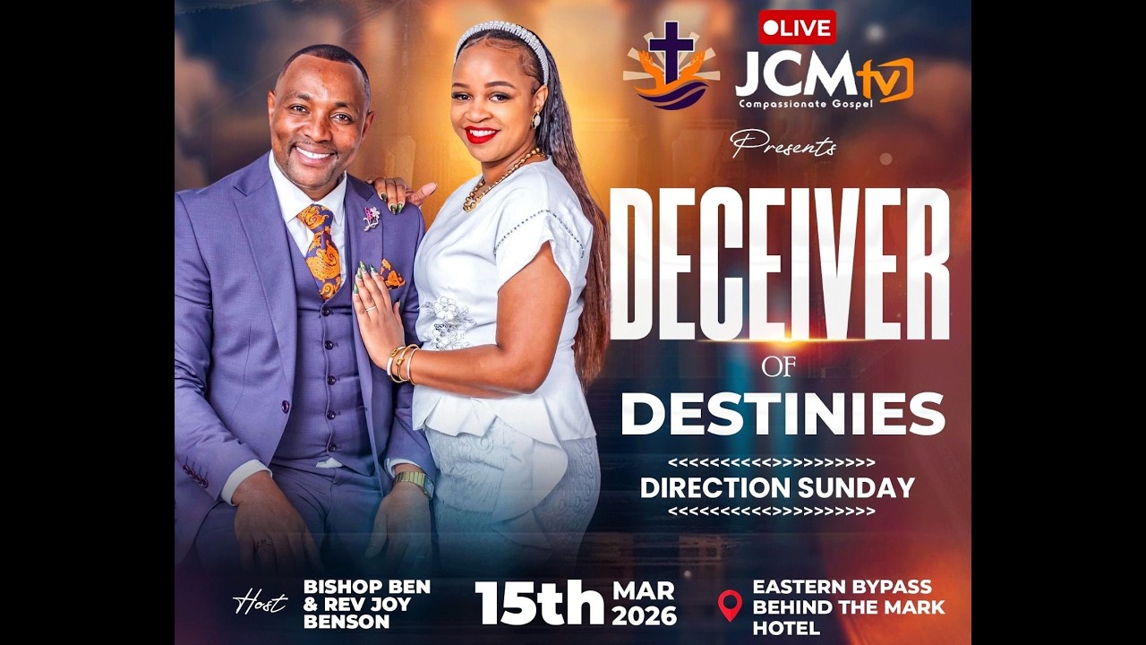 JCM DIRECTION SUNDAY ||  THEME: DECEIVER OF DESTINIES || SUNDAY SERVICE || SERMON