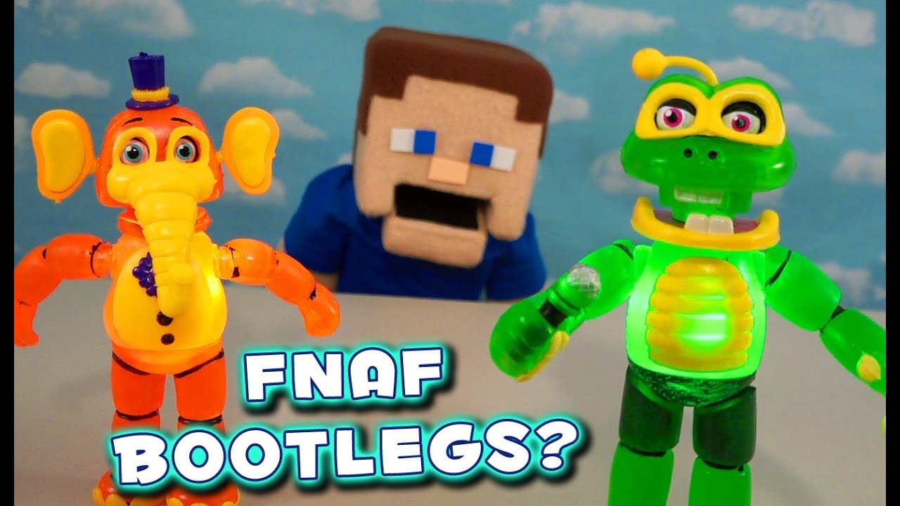 FNAF Pizzeria Simulator Fake FUNKO Happy Frog & Orville Articulated Figures Bootlegs